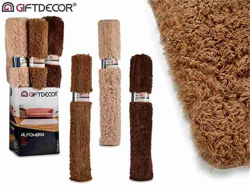 61083 TAPETE 133x195 3 COR TERRA SORTIDOS 100% POLIESTER
