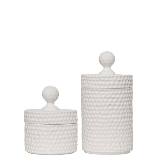 C105D- PORTA-JÓIAS ELEGANCE BRANCO 15CM