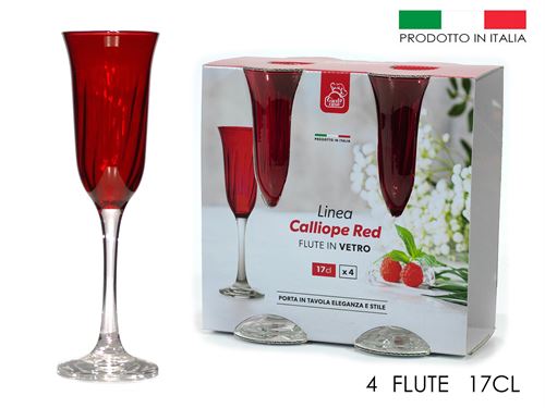 COPO VERMELHO FLUTE PK2 17CL