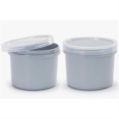 P234385502 CAIXA ALIMENTOS 02 0982-SOLID CINZA 560ML