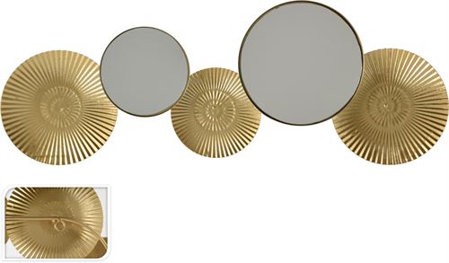 AAE332570 DECORAÇAO PAREDE METAL E ESPELHO 50X16