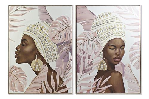 CU-193065 QUADRO PS TECIDO 100X4X140 AFRICANA 2 SORT.