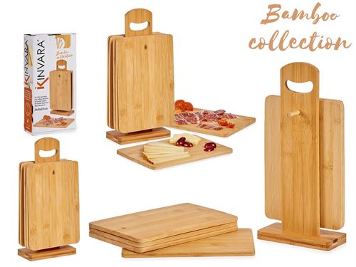 81335 CONJUNTO 6 TABUAS BAMBU 14 x 6,5X31 cm.