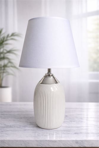 136235306 CANDEEIRO BASE CERAMICA 32CM