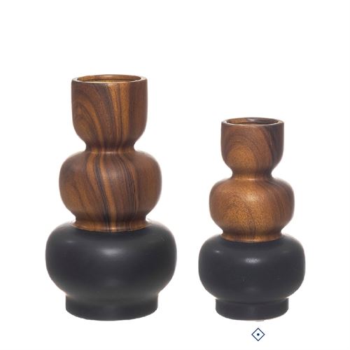 28583 JARRA CERAMICA WALNUT  C 14,30 L 14,30 A 25,50