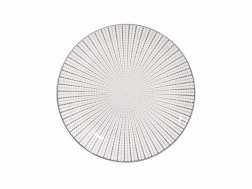 01.0008885 PRATO SOBREMESA CINZA CERAMICA GRES