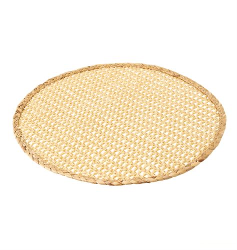 801766 INDIVIDUAL REDONDO FIBRA NATURAL 38 X 38 X 0,50 CM