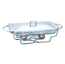RECHAUD ADRIA 3LT RECTANGULAR VIDRO
