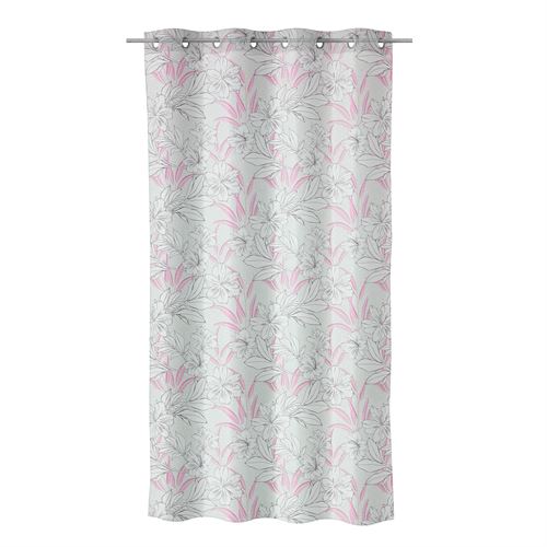 803072 CORTINADO FLAT FABRIC SLUB LILY ROSA 140X260CM POLIESTER