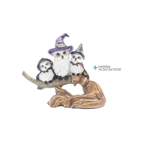 MR-78457 FAMILIA MOCHOS RESINA 18,5x7,8x15cm