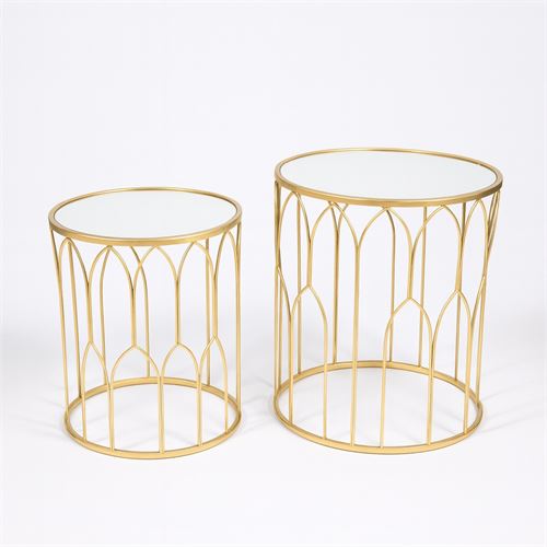 127034725 MESA APOIO MTL DOURADO SET2 38X52-32X48CM