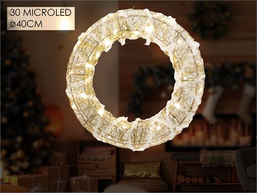 441902 COROA PORTA 40CM 40 LED