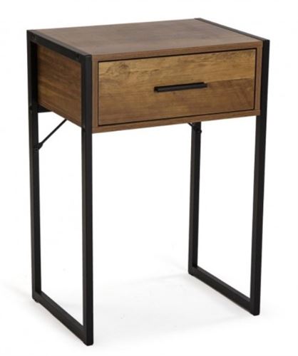21810083 MESA DE CABECEIRA MDF/MTL 41X30X60CM