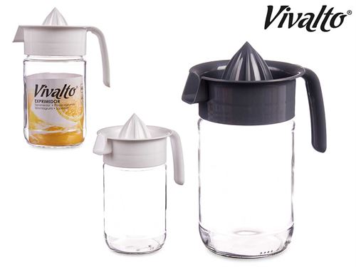 ESPREMEDOR VIDRO 660ML SORT 2 BRANCO CINZA