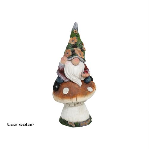 041797 ANAO JARDIM SETA SOLAR 3 LUZES 21X21X48CM