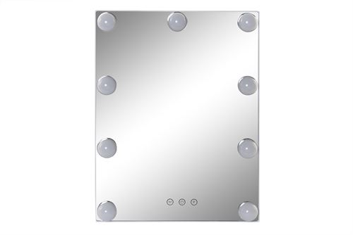 ESPEJO LED CRISTAL 29,4X4,3X38 TACTIL BLANCO