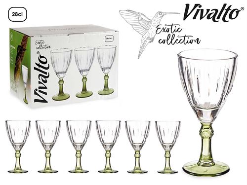 78067 COPO VINHO VERDE 275ML X6 VIDRO