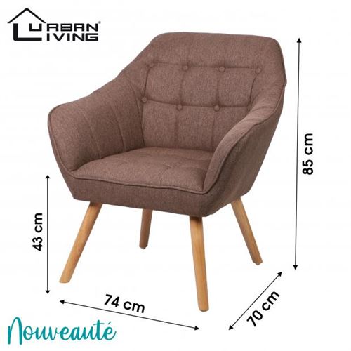 152040 CADEIRAO VELUDO TAUPE 74X70X85CM