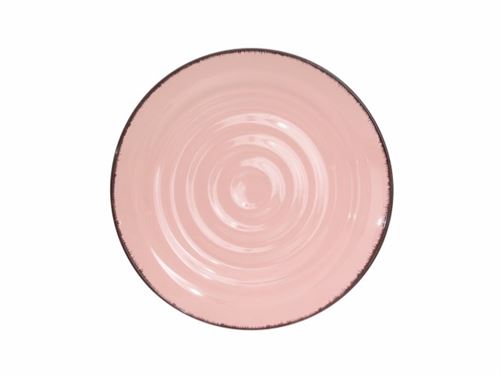 01.0008889 PRATO SOBREMESA CERAMICA GRES ROSA