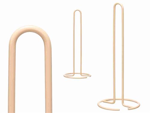 12990 PORTA ROLO AÇO BEJE 32CM