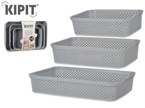 86608 BANDEJAS ORG RECT PL 36 x 24 x 7,5 cm.