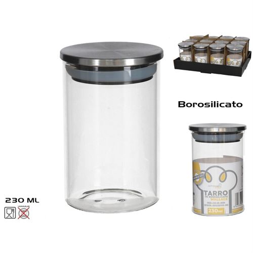 261515 FRASCO DE BOROSILICATO 230ML T/METAL