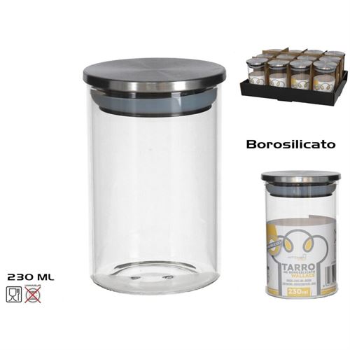 FRASCO DE BOROSILICATO 230ML T/METAL