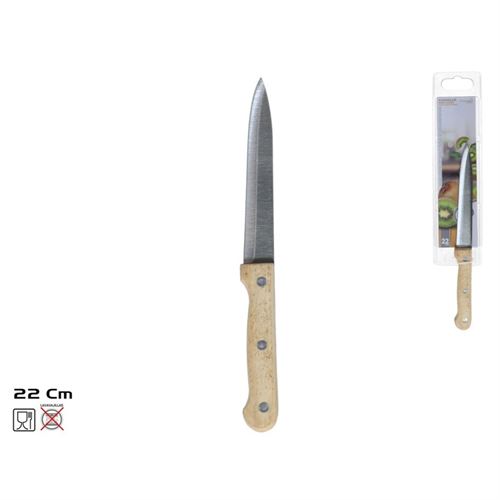 199498 FACA MULTIUSOS EM AÇO COM CABO DE MADEIRA 12CM