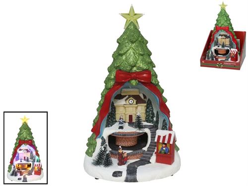 359397 ARVORE NATAL LED 20,6X9,7X33CM