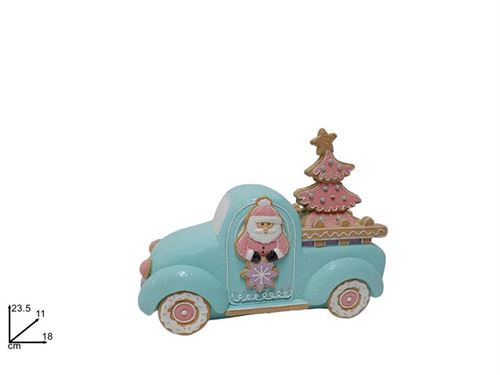 195711 CARRO NATAL RESINA CAKE DESIGN 18CM