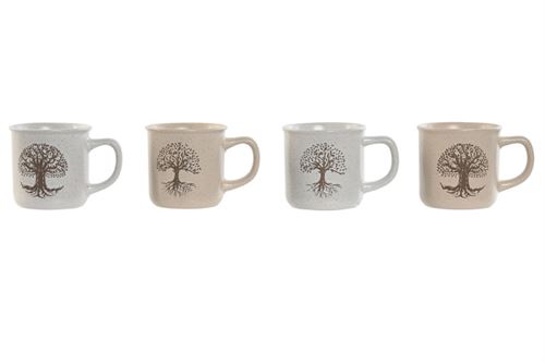 PC-217639 CANECA CERAMICA 13X9X8,5CM 330ML ARVORE VIDA