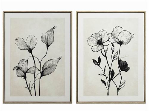 563664 TELA COM MOLDURA EM RELEVO BLUEPO 45X60X2,5CM 2 AST