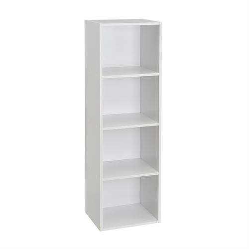 806756 ESTANTES 4 PRATELEIRAS CUBE PB BRANCO 30 X 24 X 106 CM
