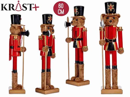 90254 URSO FATO SOLDADO QUEBRA-NOZES 60CM