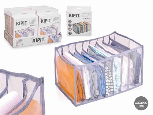93619 ORGANIZADOR ROUPA 9 COMPARTIMENTOS 36X28X20CM