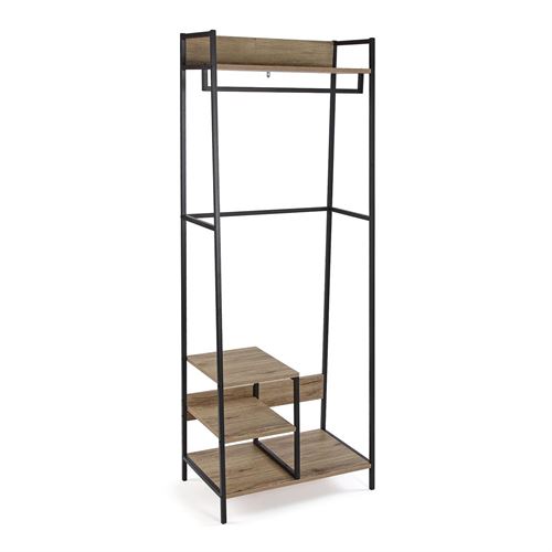 15810060 ESTANTE MADEIRA MDF/METAL 80X45X170CM