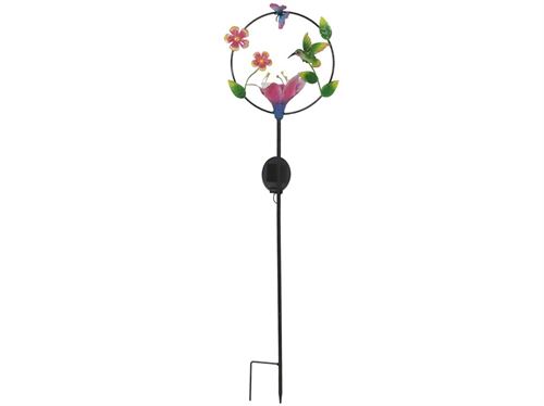 213798 ESPETO PARA JARDIM C/LUZ SOLAR 23X12,5X84CM
