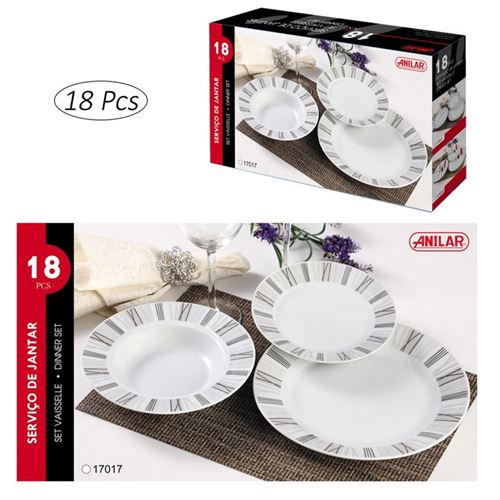 SERVIÇO JANTAR 18 PCS