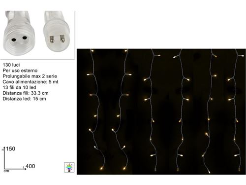 396156 CORTINADA 4X1,5MT BRANCO QUENTE