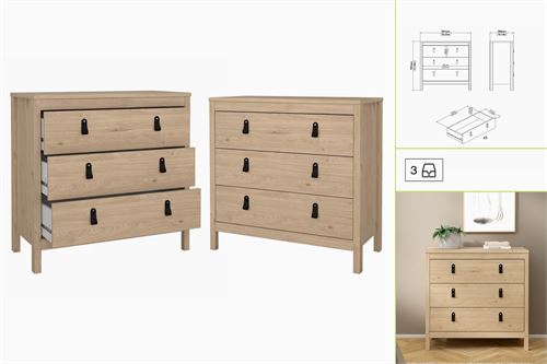 P070196752 COMODA 79662HLHL NATURAL 82,3X38,4X79,7CM