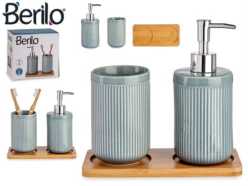 CONJUNTO WC CERAMICA/BAMBU 