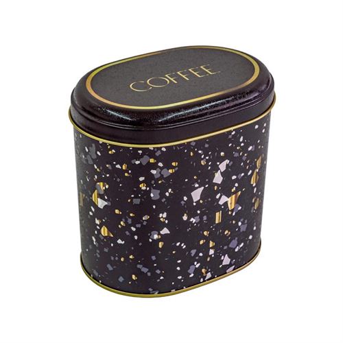 13324628 CAIXA METAL OVAL ANTRACITE 14X12X13CM 1.7 L
