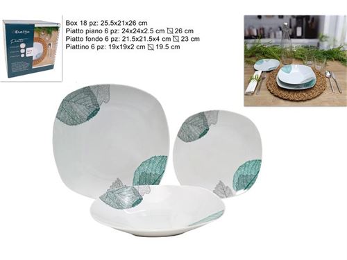 623640 SERVIÇO PRATOS 18PÇS CERAMICA