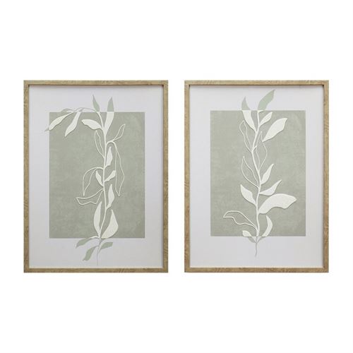 370057 QUADRO RAMO DECO 2 VARIEDADES 45X60X2,5 CM