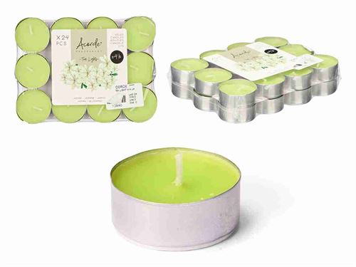 10940 CONJ 24 VELAS TEALIGHTS JASMIN