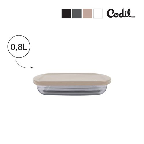 2909 CAIXA RET GLASS 0,80LT BECLASSIC