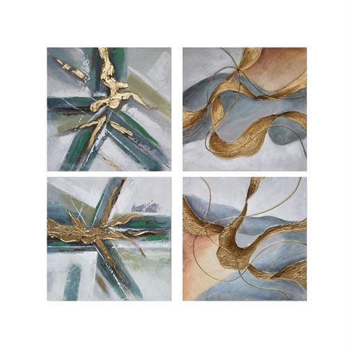 89079 QUADRO IVAN 60X60X4CM 4 SORT.