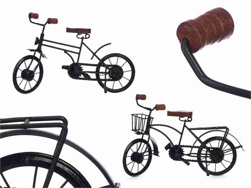 67088 BICICLETA PRETA MEDIA 34X11X21