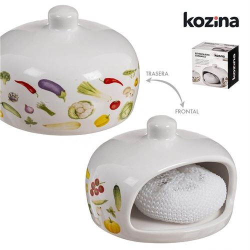 69120023 SUPORTE ESFREGAO COM ESPONJA VEGETAIS