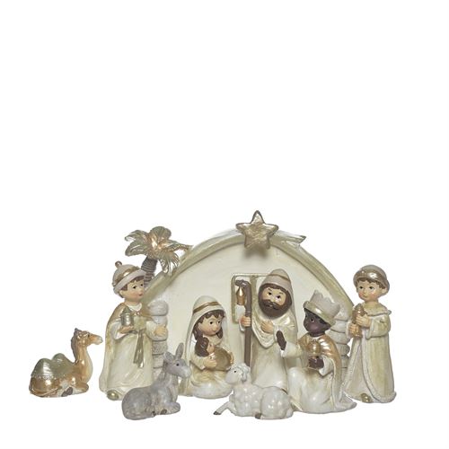 90364 PRESEPIO 9 PÇS POLIRESINA C 26,00 L 11,00 A 14,50